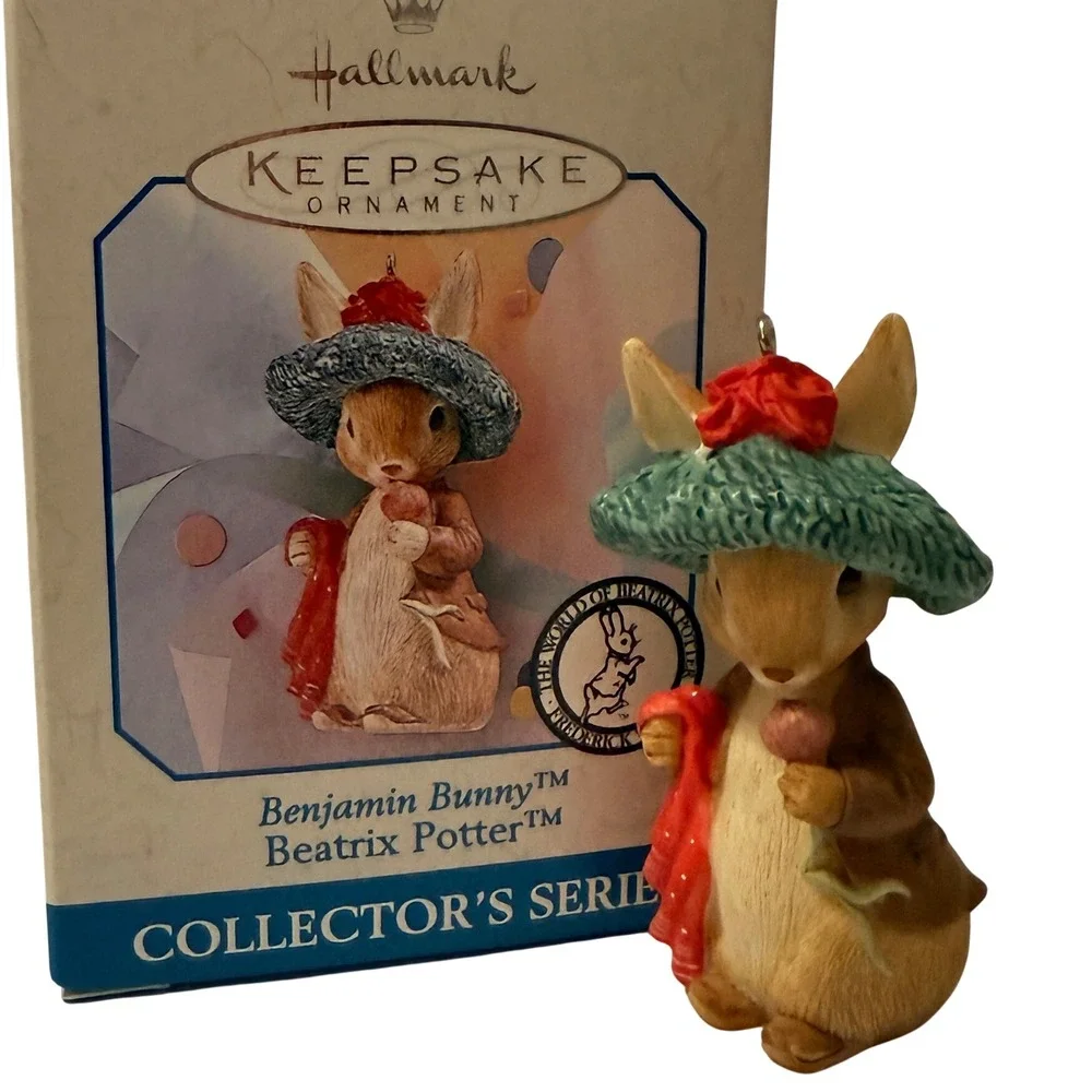 Hallmark Keepsake 1998 Benjamin Bunny Beatrix Potter Ornament Collector Series